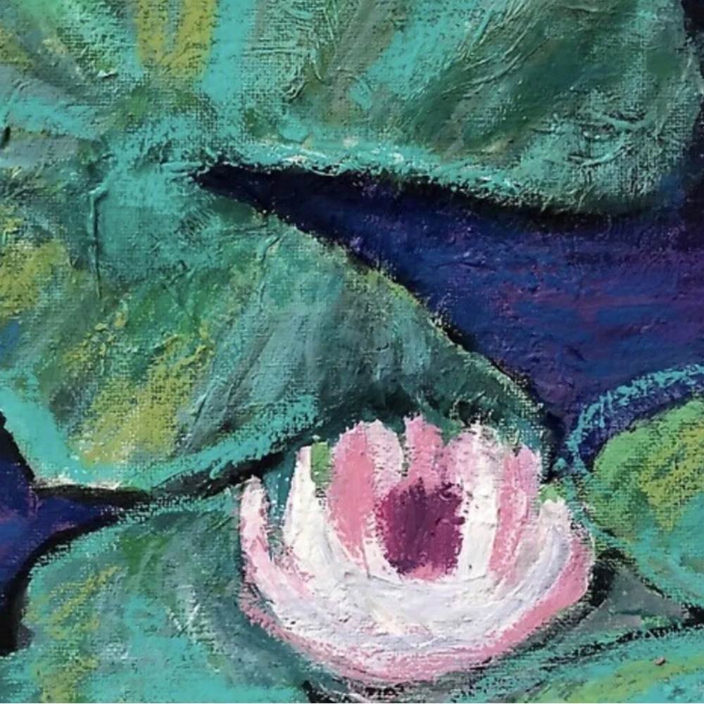 WATERLILIES Giclee Fine Art Print 16x20 Landscape Still Life Impressionism